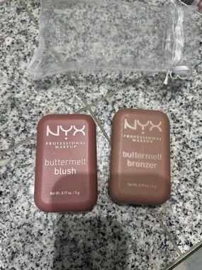 NYX Buttermelt Blush & Bronzer Duo — Dusty Pink Blush & Warm Brown Bronzer